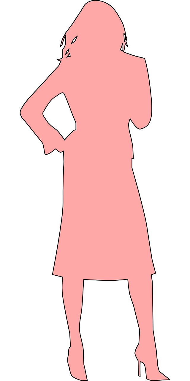 business lady silhouette